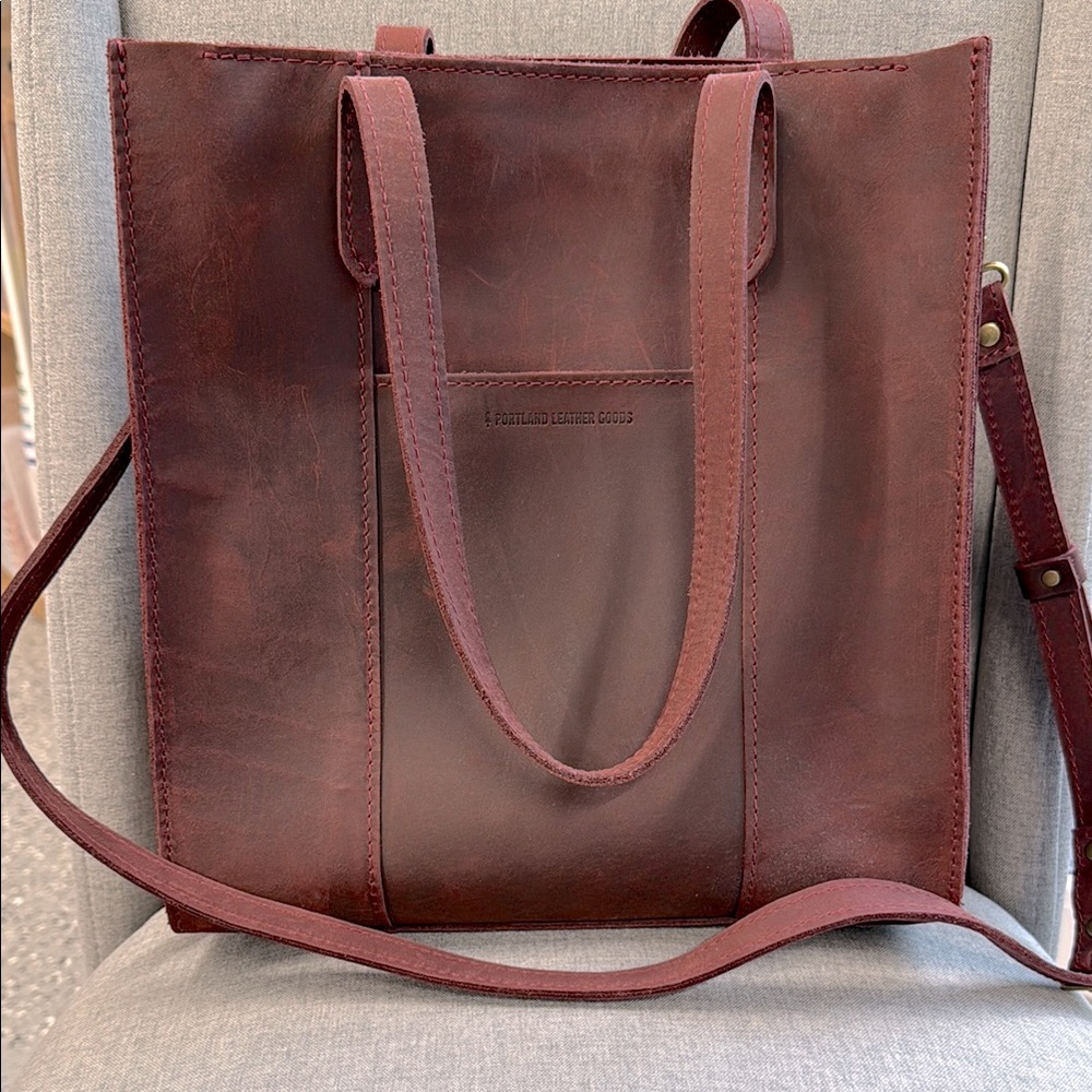 Large Zip Merlot Lola - Portland Leather Goods